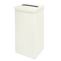 Ivory Silk Square Post Box With Lid 250 x 250 x 450 - Pack of 1