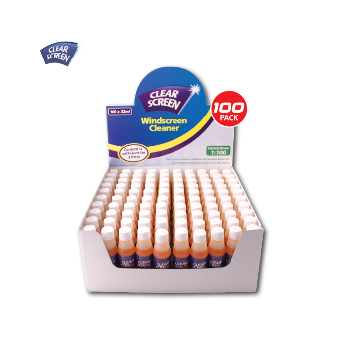 Windscreen Cleaner Display Pack of 100