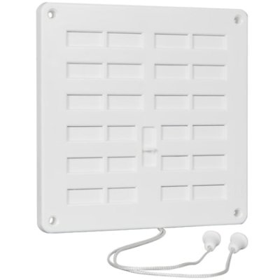 Rooster+gaas + trekkoord PVC wit 160x160