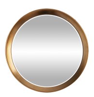 Como Gold Round Bevelled Mirror 60cm