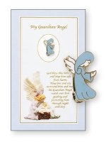 Metal Baby Brooch/Guardian Angel   (3414/BL)