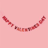 Red 'Happy Valentines Day' Card Banner 2m