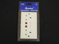 13 Amp 2 Gang Switched Socket c/w Pilot Light