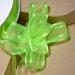 Organza Pull Bow Ribbon Lime - 33 Pieces 23mm x 15m