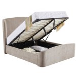 Blossom Gas Lift Ottoman Storage Bed - Beige 3