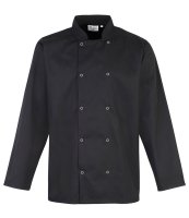 PREMIER UNISEX LONG SLEEVE STUD FRONT CHEF'S JACKET