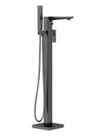 EZRA FLOOR STANDING BATH SHOWER MIXER GUN METAL