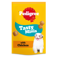 Pedigree Tasty Minis with Chicken Puppy Treats 8x125gm DK89A