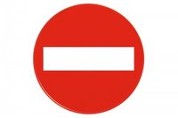 no entry safety sign