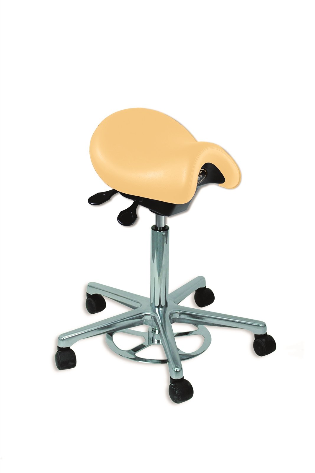 Bambach Standard Vinyl Saddle Stool Almond - DMI Dental Supplies Ireland - Next Day Delivery