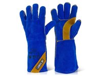 BFHQW Cat II Blue Gold Welder Glove