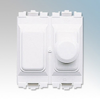 MK Grid Plus Dimmer Switch 1 Gang Module LV 400W (White)