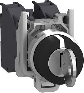 Keylock Switch, Stay Put, Harmony XB4 Series, DPST-NO, Off, Screw Clamp, 6 A, 120 V