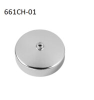 BG CHROME FINISH CEILING ROSE WITH POLYCARBONATE 3" DIAMETER BASE