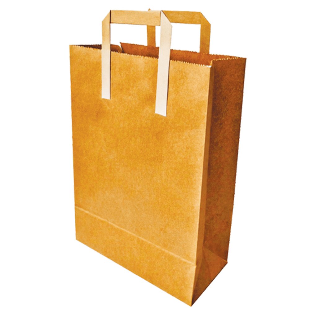 Kraft Carrier Bags - 350mm x 170mm x 240mm - 80gsm