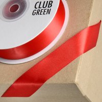 Double Sided Satin Ribbon Red - 3mm x 25m