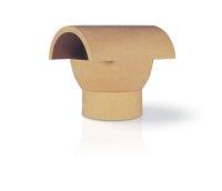 CHIMNEY POT HOOD TOP RED 170mm