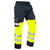 Leo Bideford Cargo Trouser LONG Length, Yellow/Navy