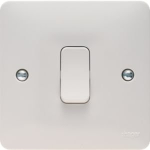 Hager Sollysta 1G Intermediate Switch White WMPS16