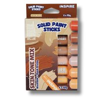Solid Paint Sticks - Skin Tone Colours (6 piece) 