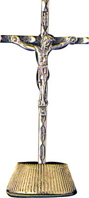 Car Crucifix/Metal with Magnet/Packed 12's   (7330)