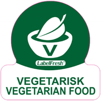 Allergen Lable - Vegetarian, 30x30mm, 500 labels per roll