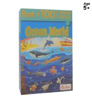 Ocean World Book & Jigsaw 100pcs