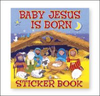 Book with Stickers/Baby Jesus is born   (4316)