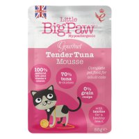 Little Big Paw Wet Cat Pouch Gourmet Tender Atlantic Tuna Mousse 12x85g