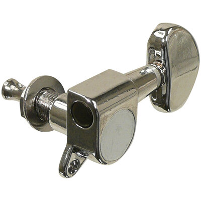 Guitar machine head chrome