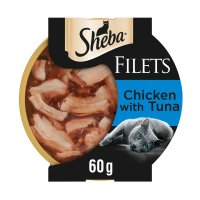 Sheba Cat Tray Fillets Chicken & Tuna in Gravy 60g x 32