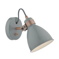 FREDERICK WALL LIGHT GLOSS GREY AND COPPER