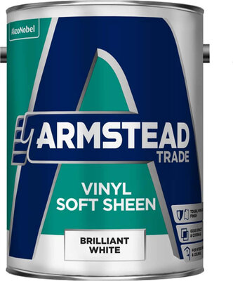 Armstead Trade Vinyl Soft Sheen Brilliant White 5L Paint 5218693