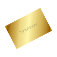 70 x 45mm (2.75 x 1.75'') Gold Engraving Pl