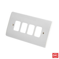 MK 4G Grid Front Plate White K3634WHI