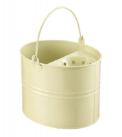 CREAM METAL MOP BUCKET