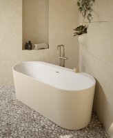 SAMOA FREESTANDING 1700X750MM BATH COLOURED INCLUDING WASTE & OVERFLOW