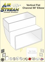 Flat Ducting Vertical Elbow ASR40600