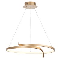 RAFE MATT BRISHED GOLD PENDANT, WARM WHITE
