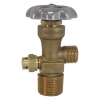 1" Oxygen Valve, Steel Cylinder, 2015 Service Pressure, 3360 Burst Pressure