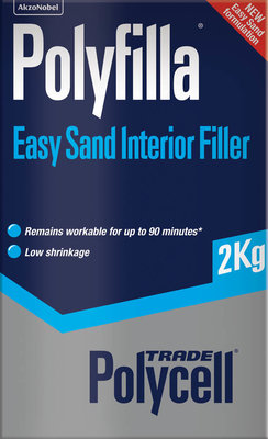 Polycell Trade Polyfilla Easy Sand Interior Filler 2kg