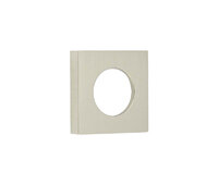 BUR150SN - 52X52mm SN Plain Square Outer Rose For Levers And T&R