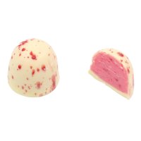 Lecce - raspberry and yoghurt ganache in white chocolate 14g - 1kg