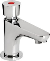 Bristan Single Pillar Basin Soft Touch Timed Flow Tap Chrome Z2 DUS 1/2 C
