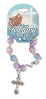 Rosary Bracelet/Multi Colour Beads with Caps   (63658)