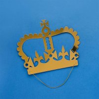 Gold Party Card Crowns - Pack of 10