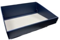 TRAY MED HIGHBACK 310x240x105MM BLUE