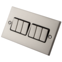6 Gang 2 Way Stainless Steel Switch