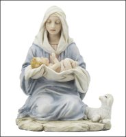 Veronese Resin Statue 6 inch Mad & Child   (52702)