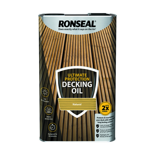 Ronseal Ultimate Protection Decking Oil Natural Pat McDonnell Paints Irelands Brightest
